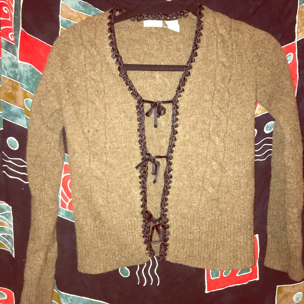 Odille Brown Wool Cardigan